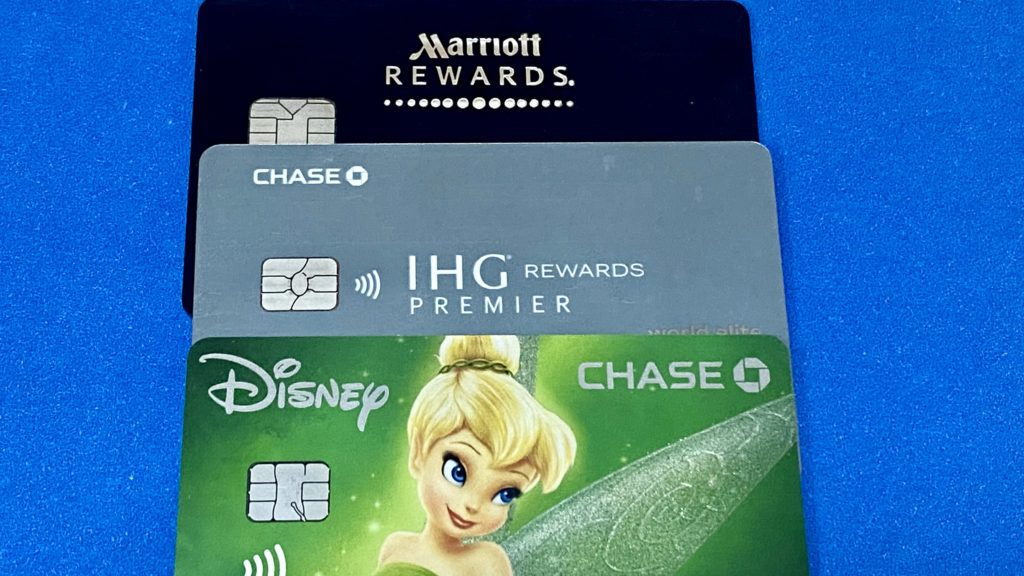 a group of credit cards