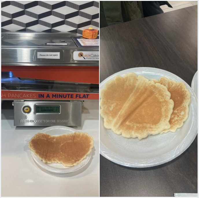 a pancake on a plate