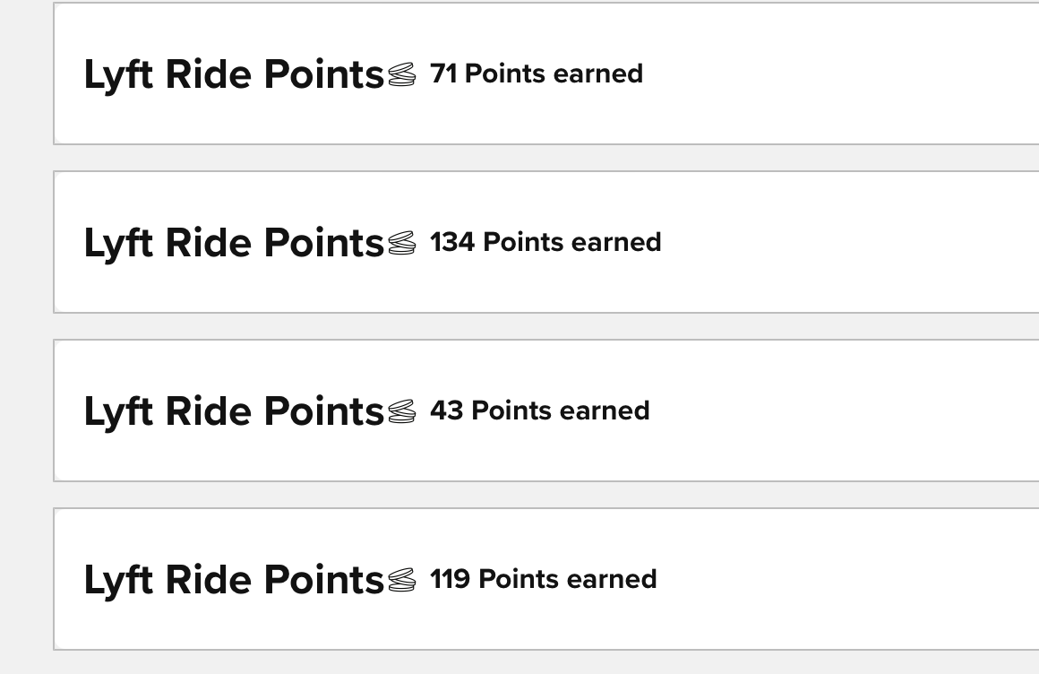 a screenshot of a number of points