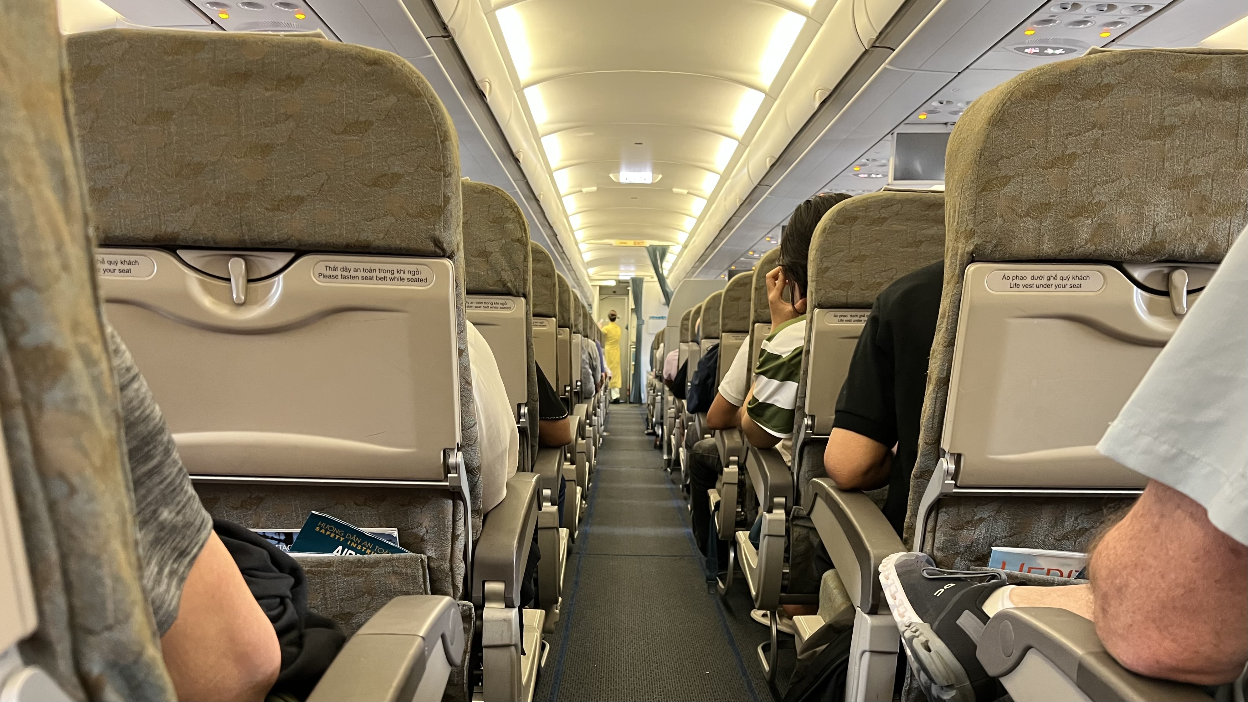 people sitting on the plane