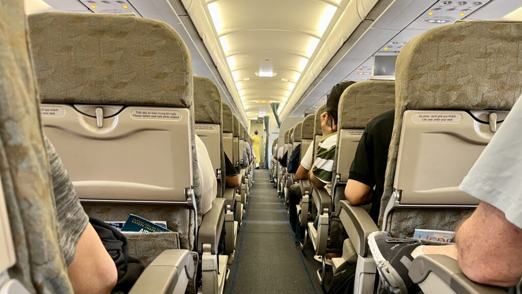 people sitting in an airplane