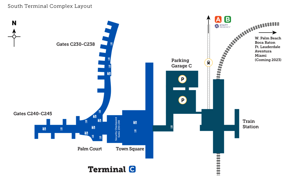 a blue and white diagram of a terminal