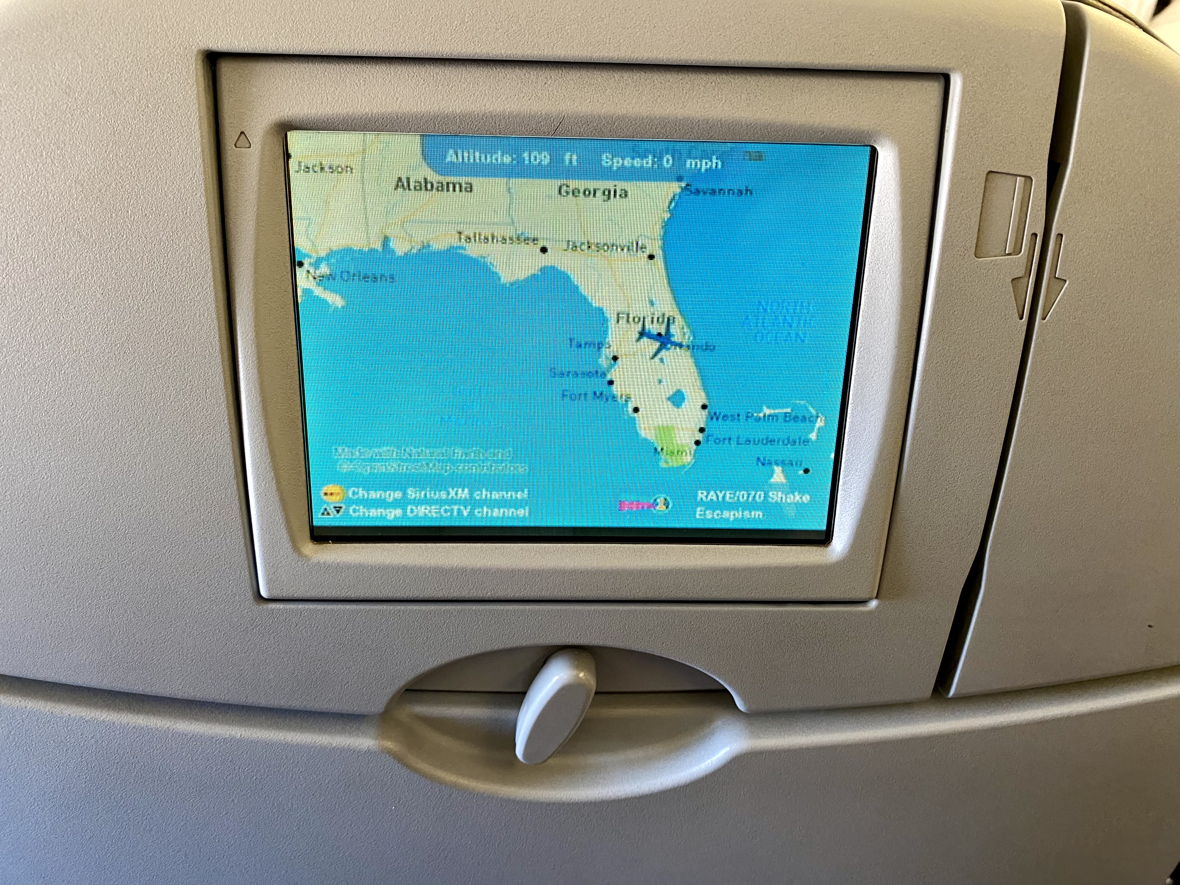 a screen on a plane