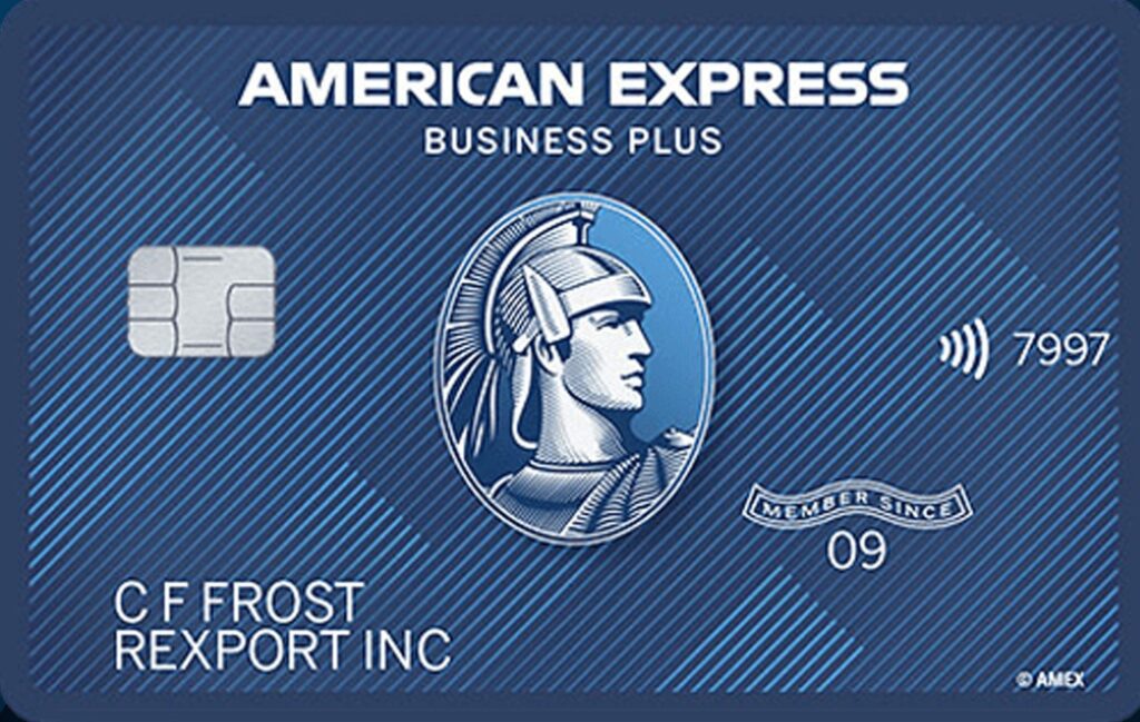 a blue credit card with a picture of a man in a helmet