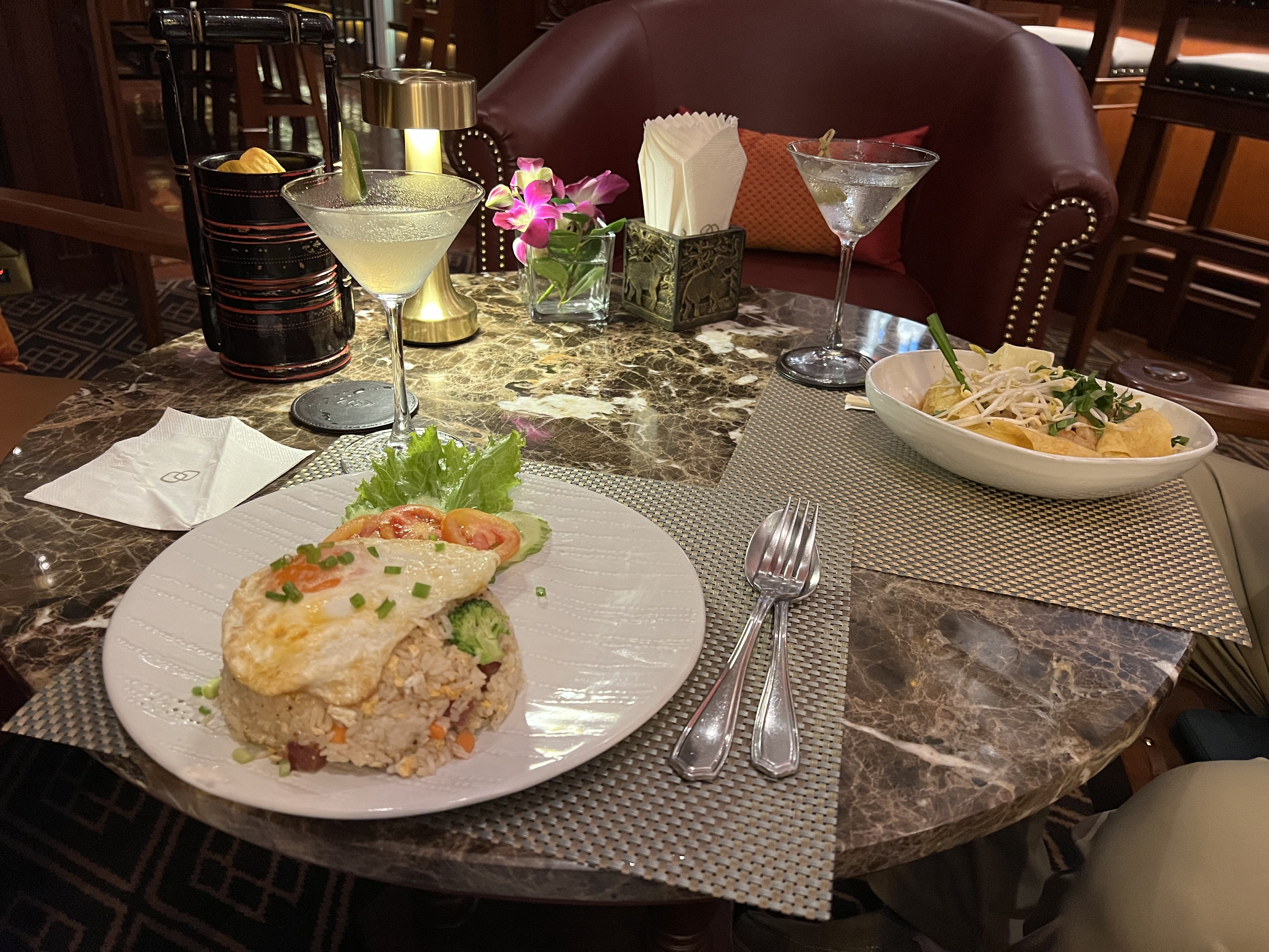 a plate of food on a table