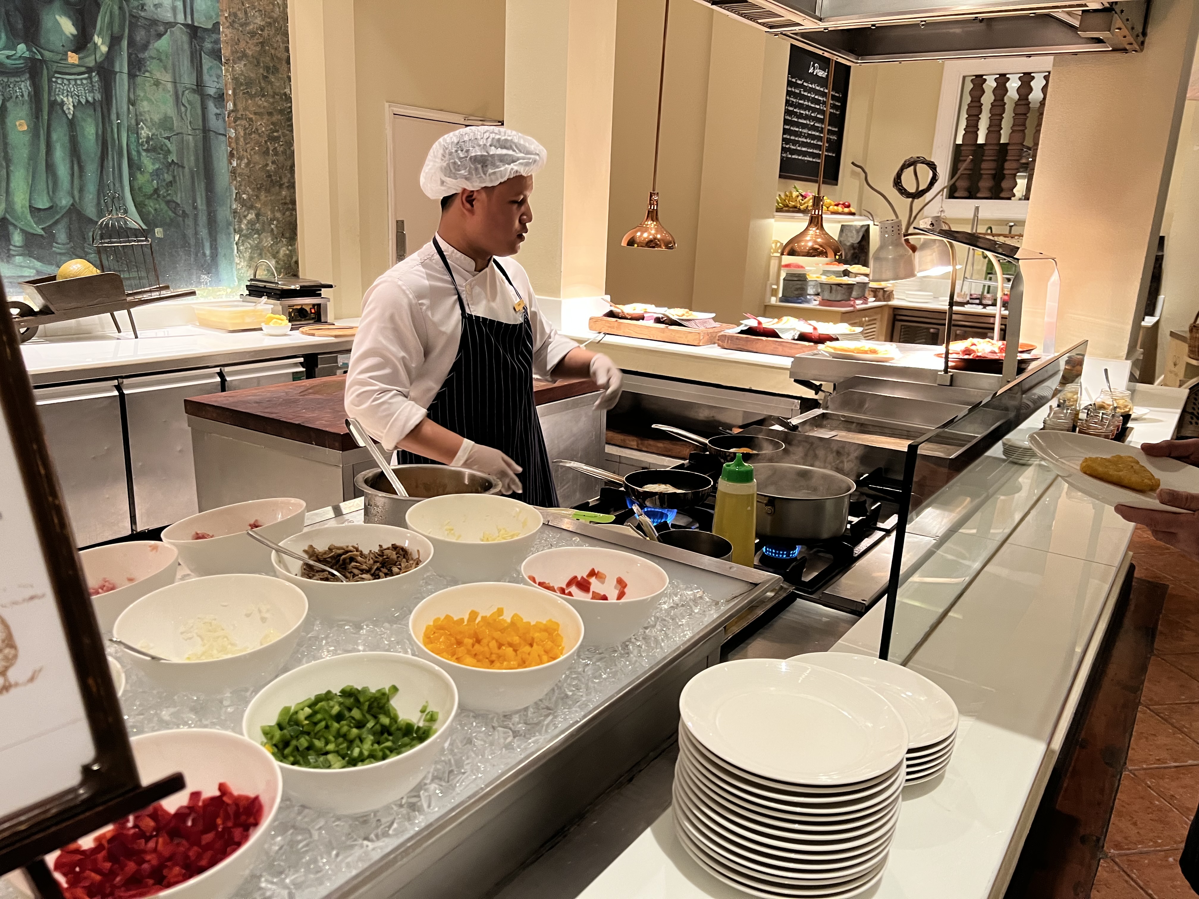 a man in a kitchen