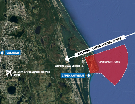 a map of a runway