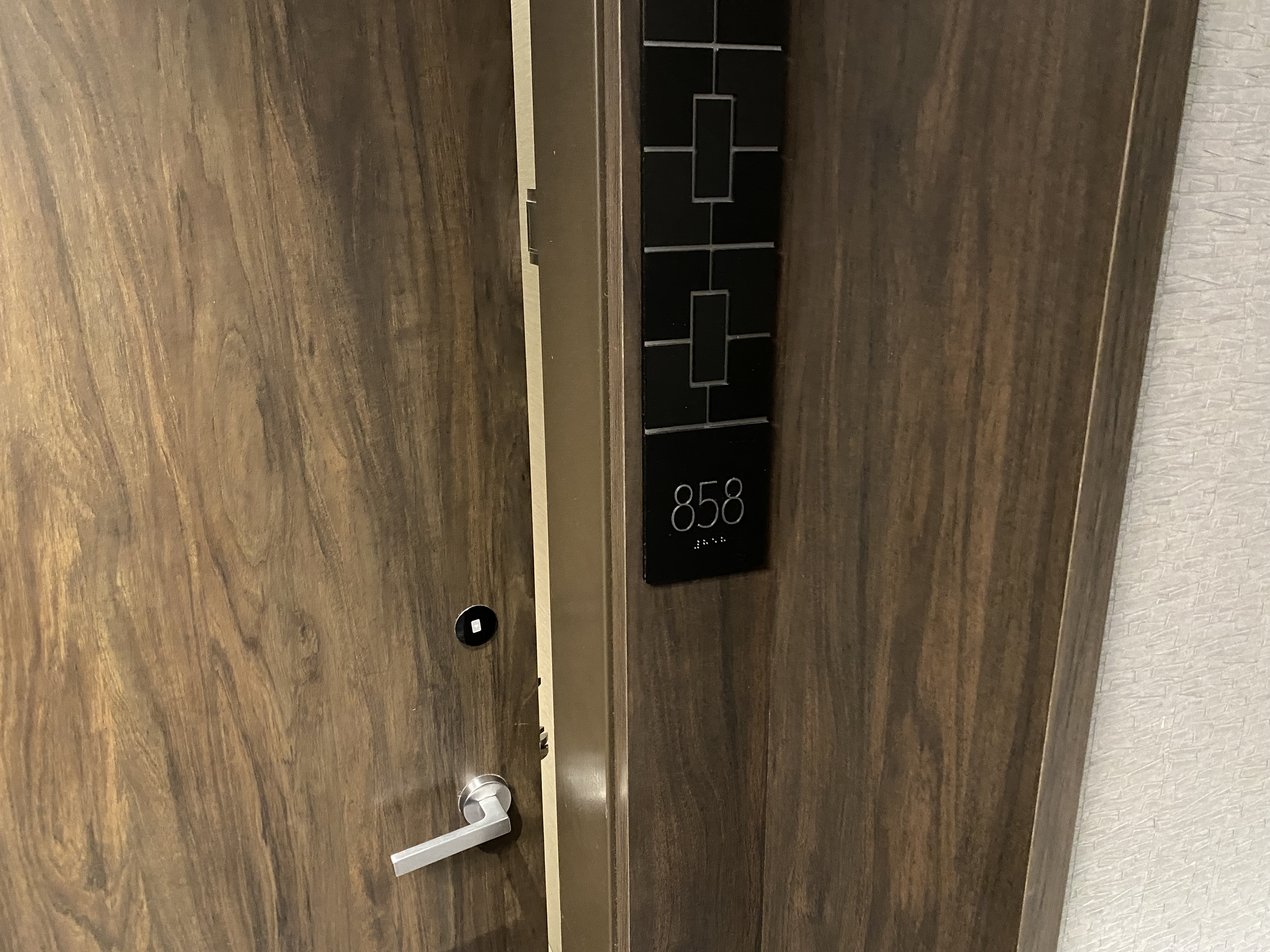 a door with a number on it