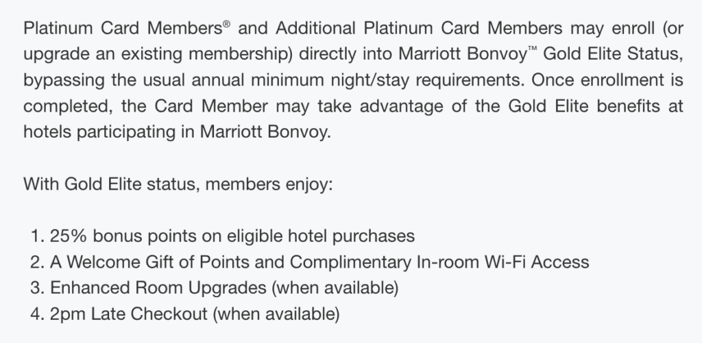 What Does Marriott Gold Status Get You How To Get Marriott Gold Status From The AMEX Platinum Card - Your