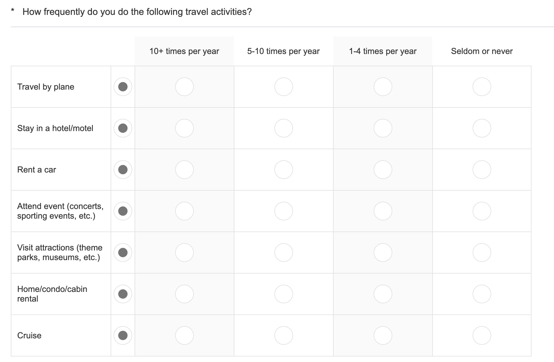 a screenshot of a survey