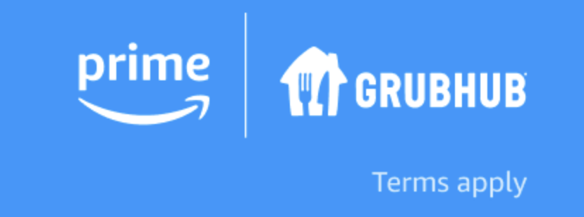 a blue rectangle with white text and logo