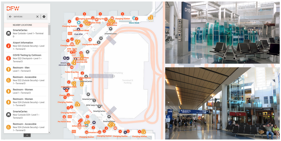 a map of a airport