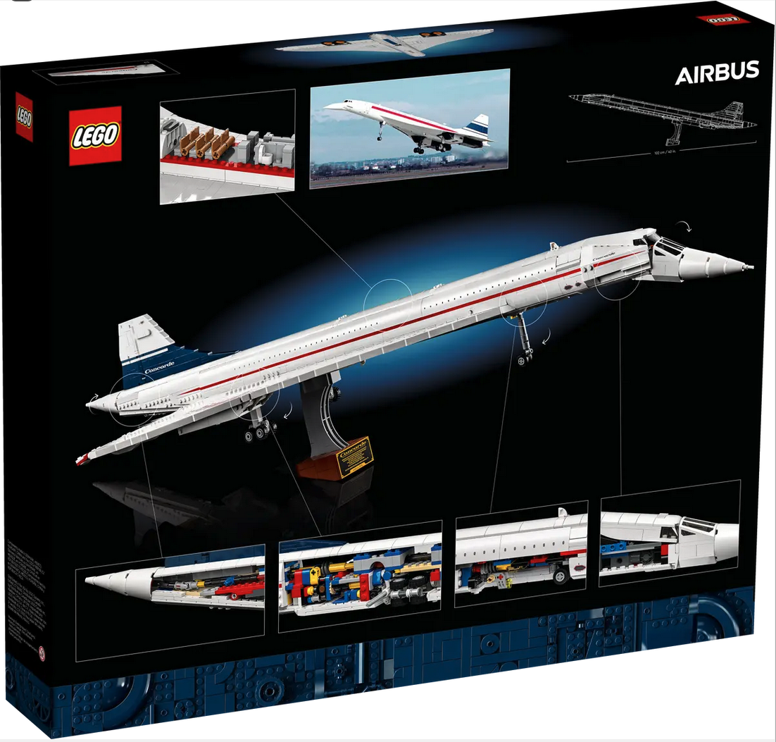 a box with a model airplane