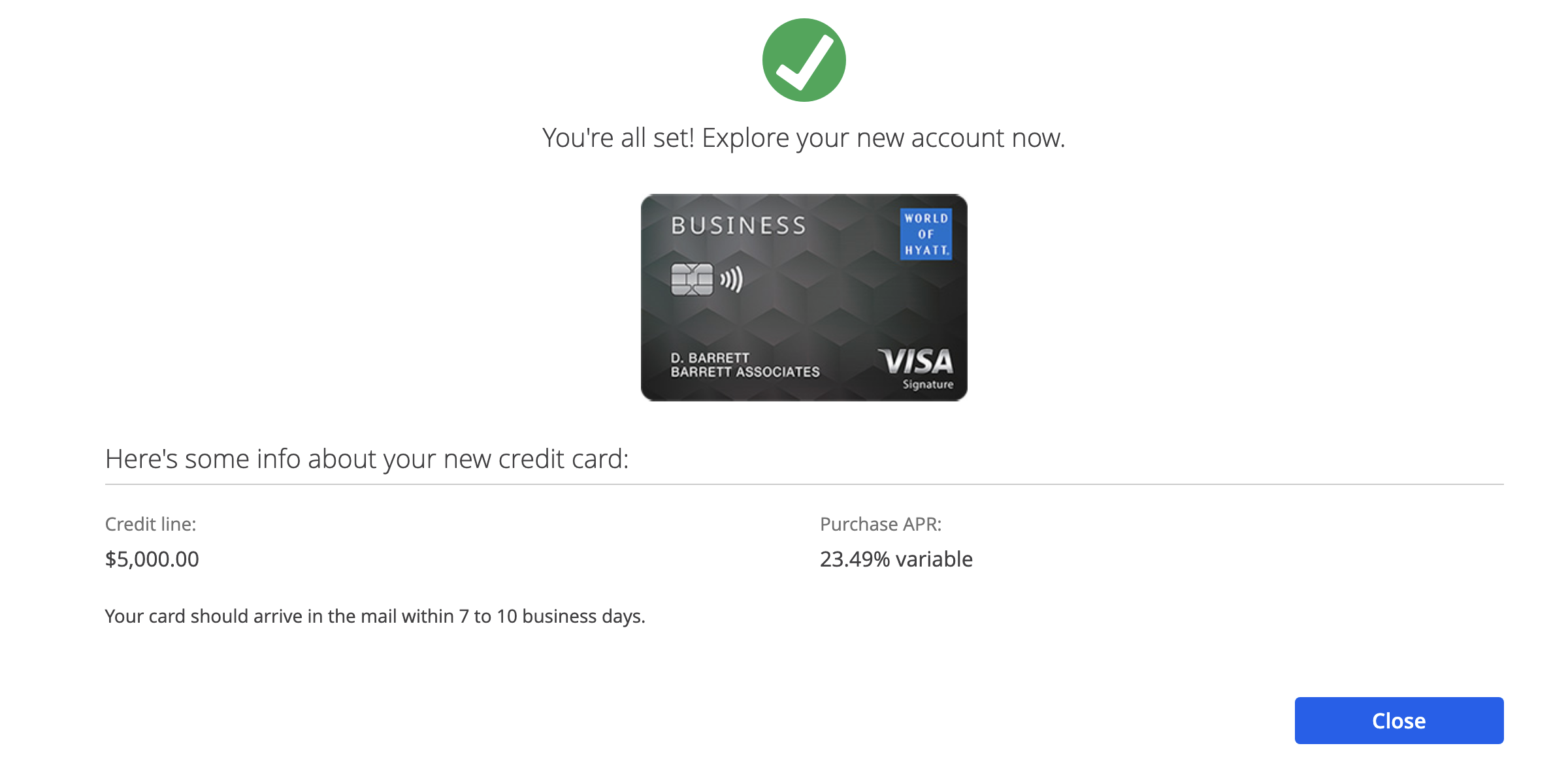 a screenshot of a credit card