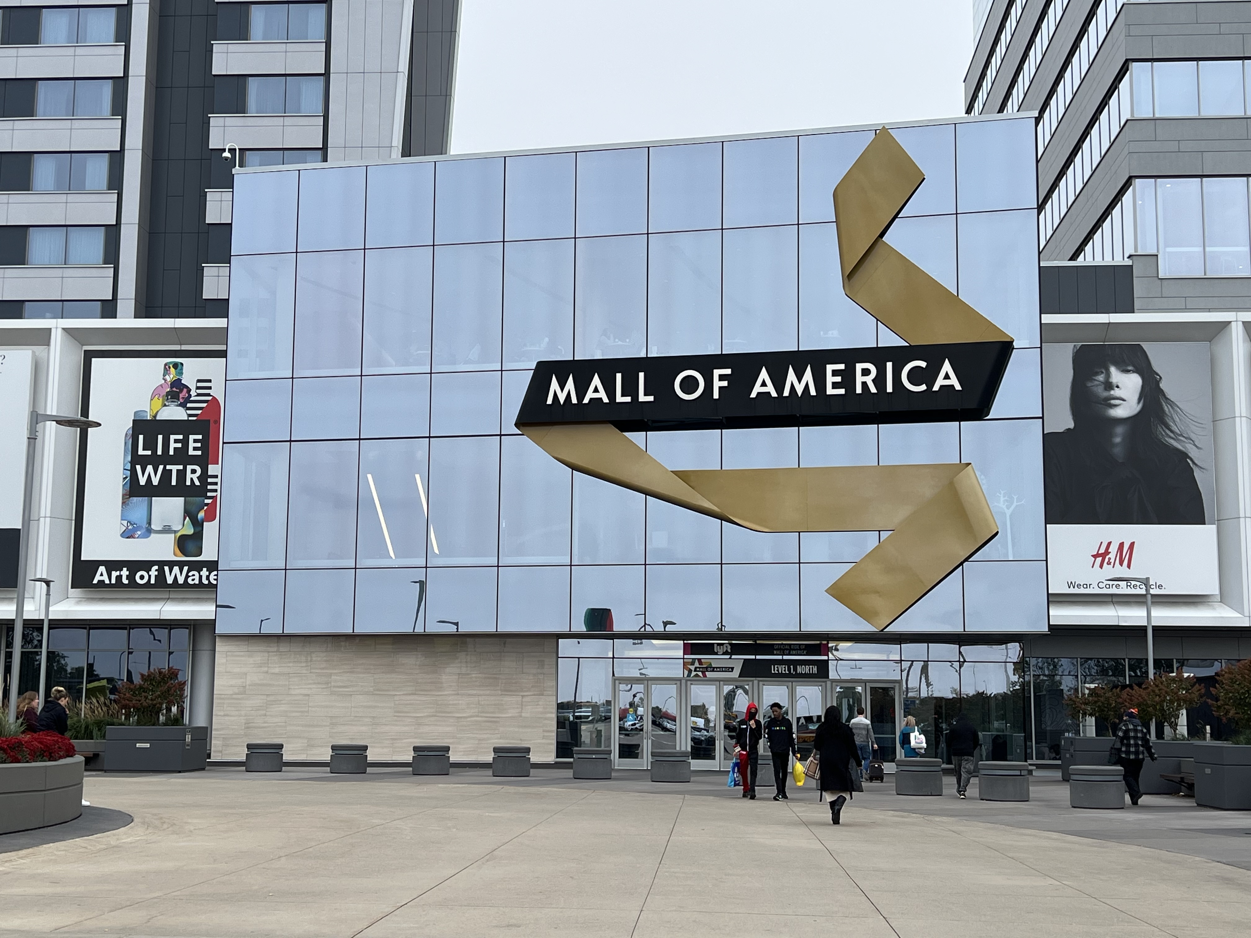 a building with a sign on the side