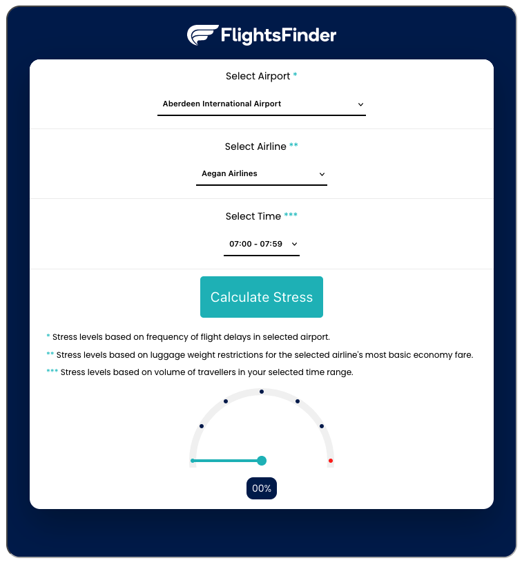 a screenshot of a flight finder