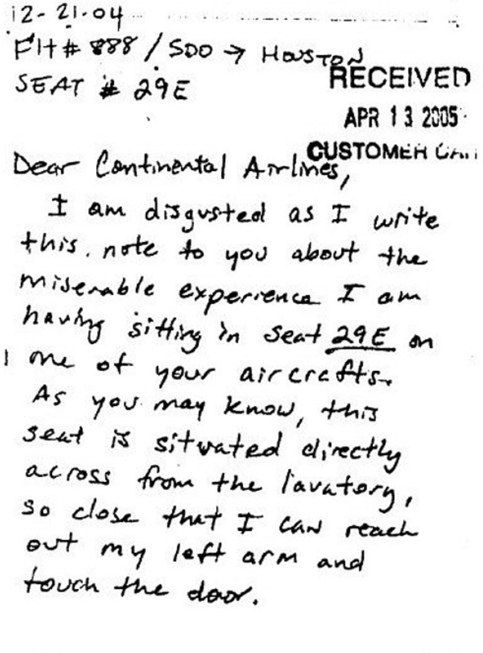 a letter from a pilot