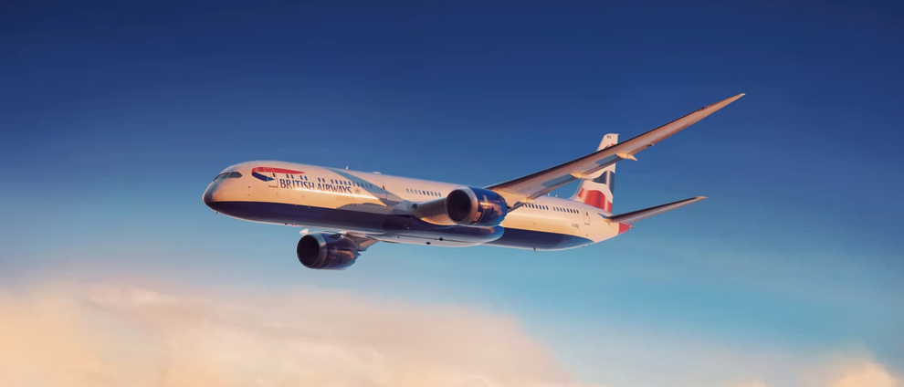 a plane flying in the sky