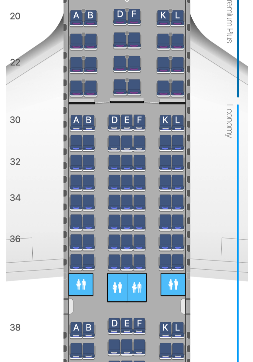 a diagram of an airplane seat