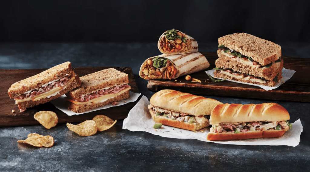 sandwiches on a table