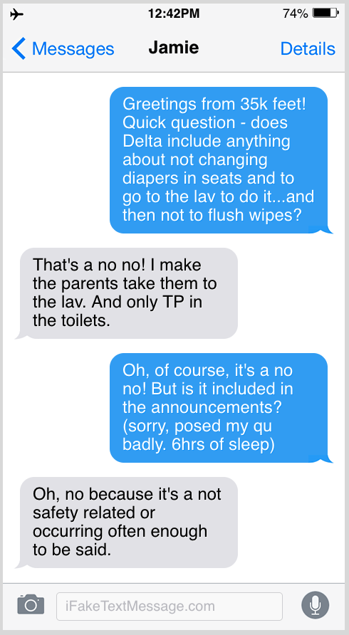 a screenshot of a text message