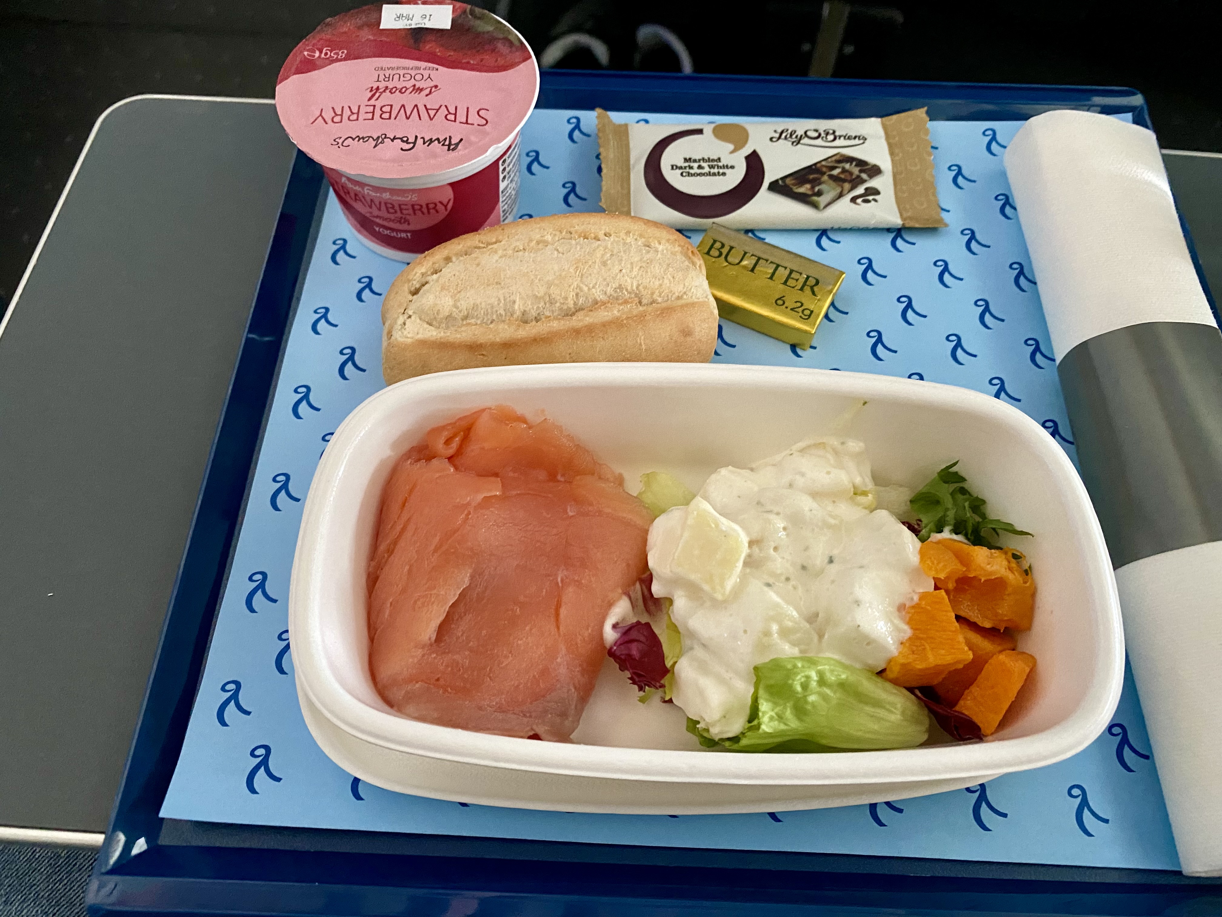 a tray of food on a tray