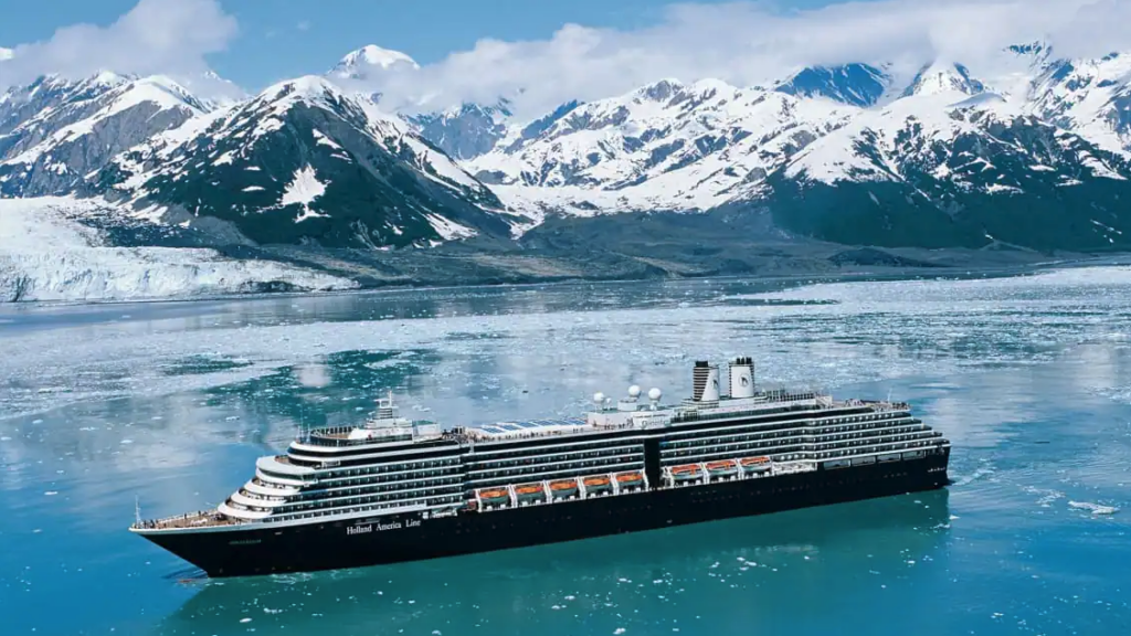 a cruise ship in the water