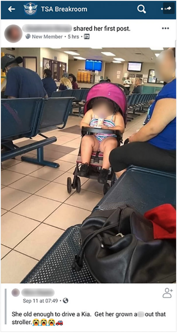 a baby in a stroller