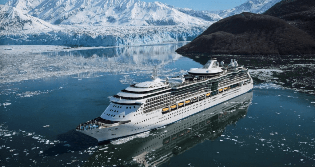 a cruise ship in the water