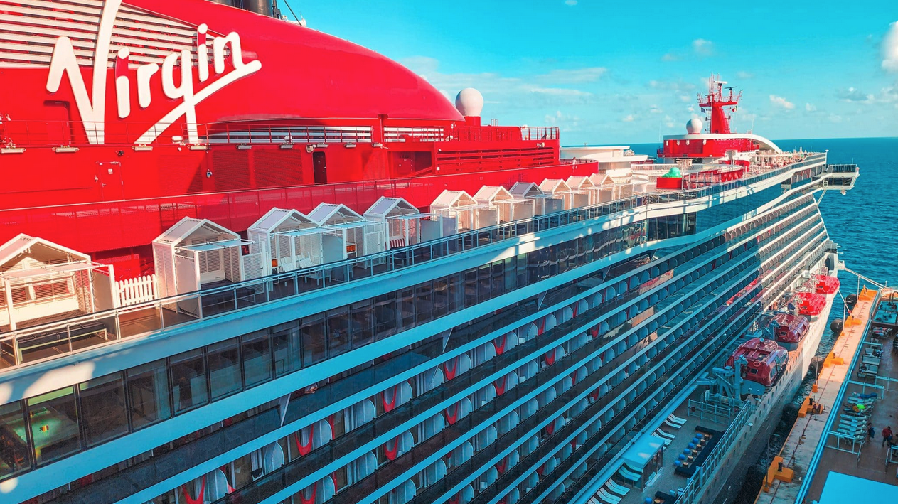a large cruise ship with many windows