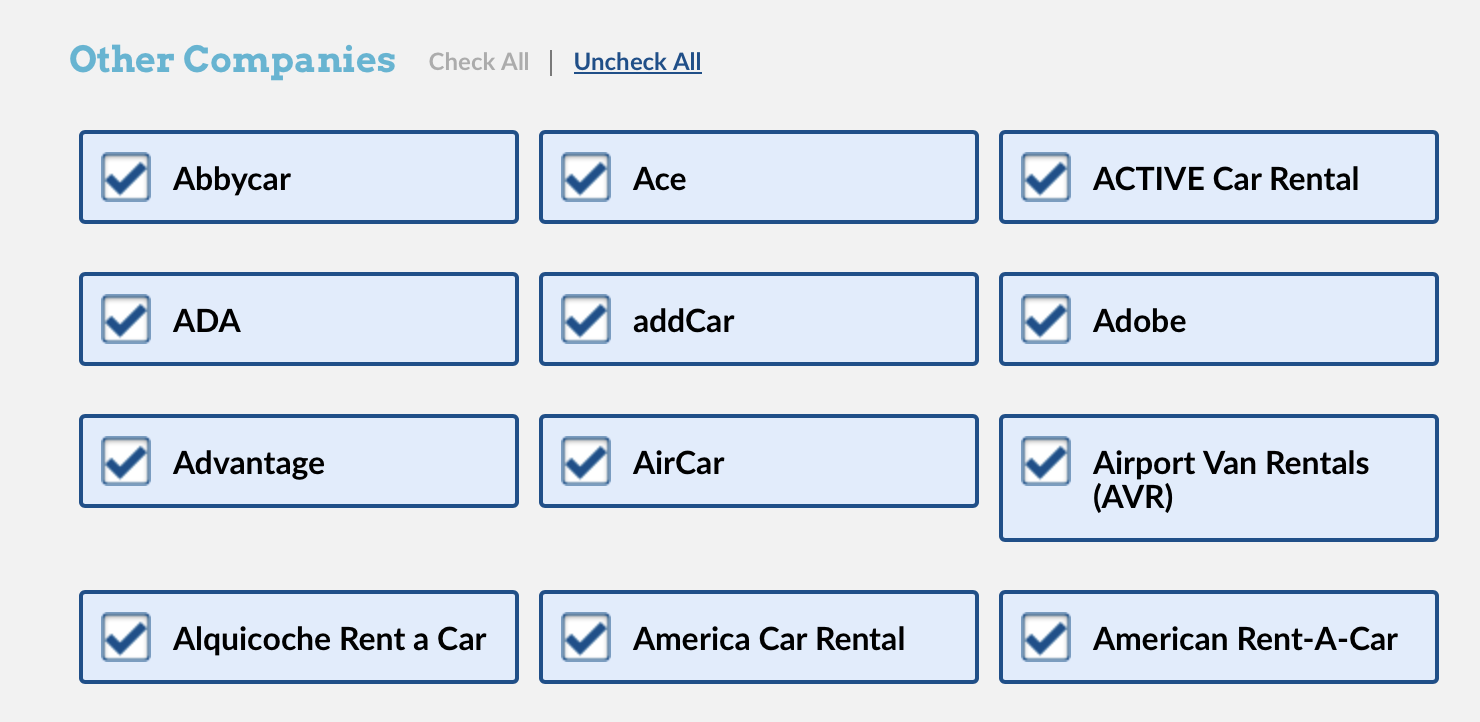 a screenshot of a checklist