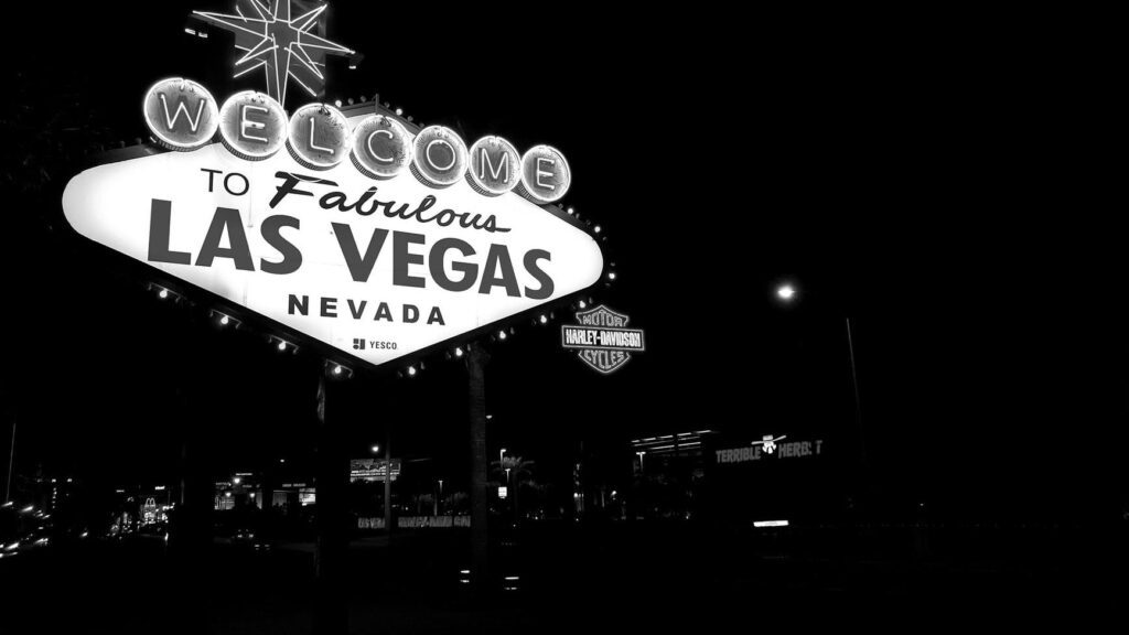 a sign with lights on it