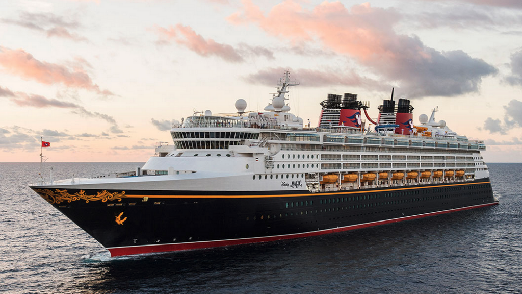 a cruise ship in the water