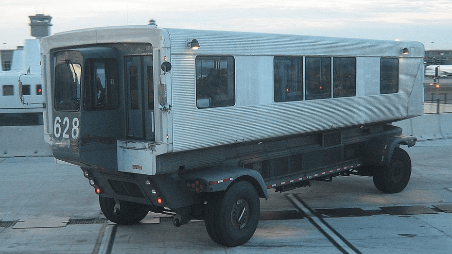 a truck on the tarmac