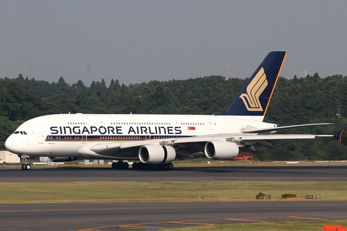 a large airplane on a runway