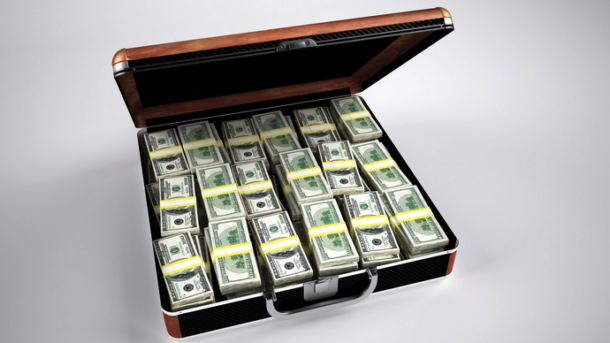a briefcase full of money