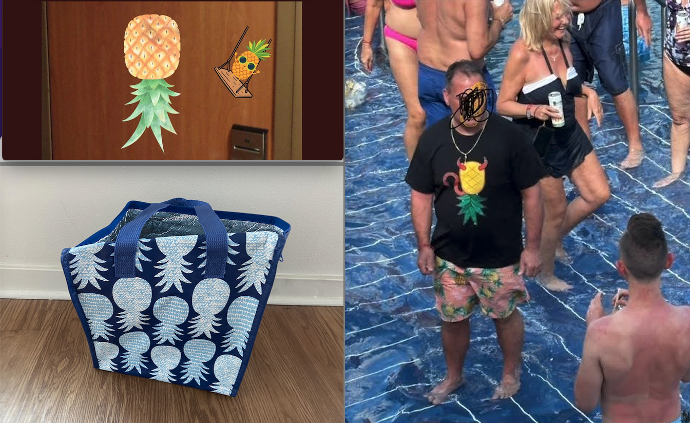 a collage of people in swimsuits