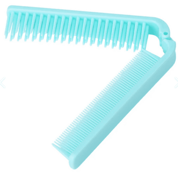 a blue comb with a white background