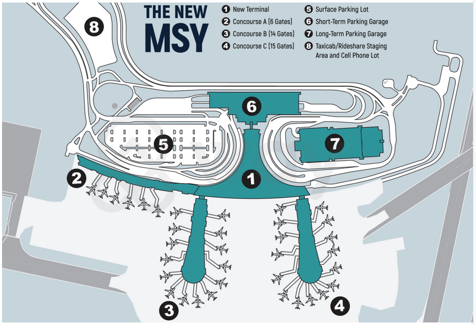 a map of an airport