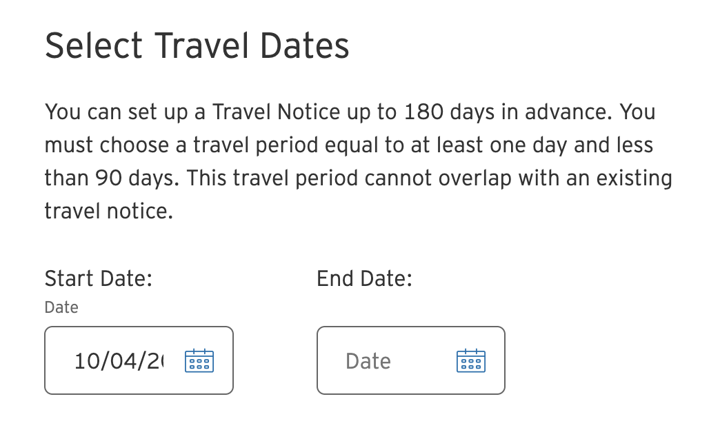 a screenshot of a travel schedule