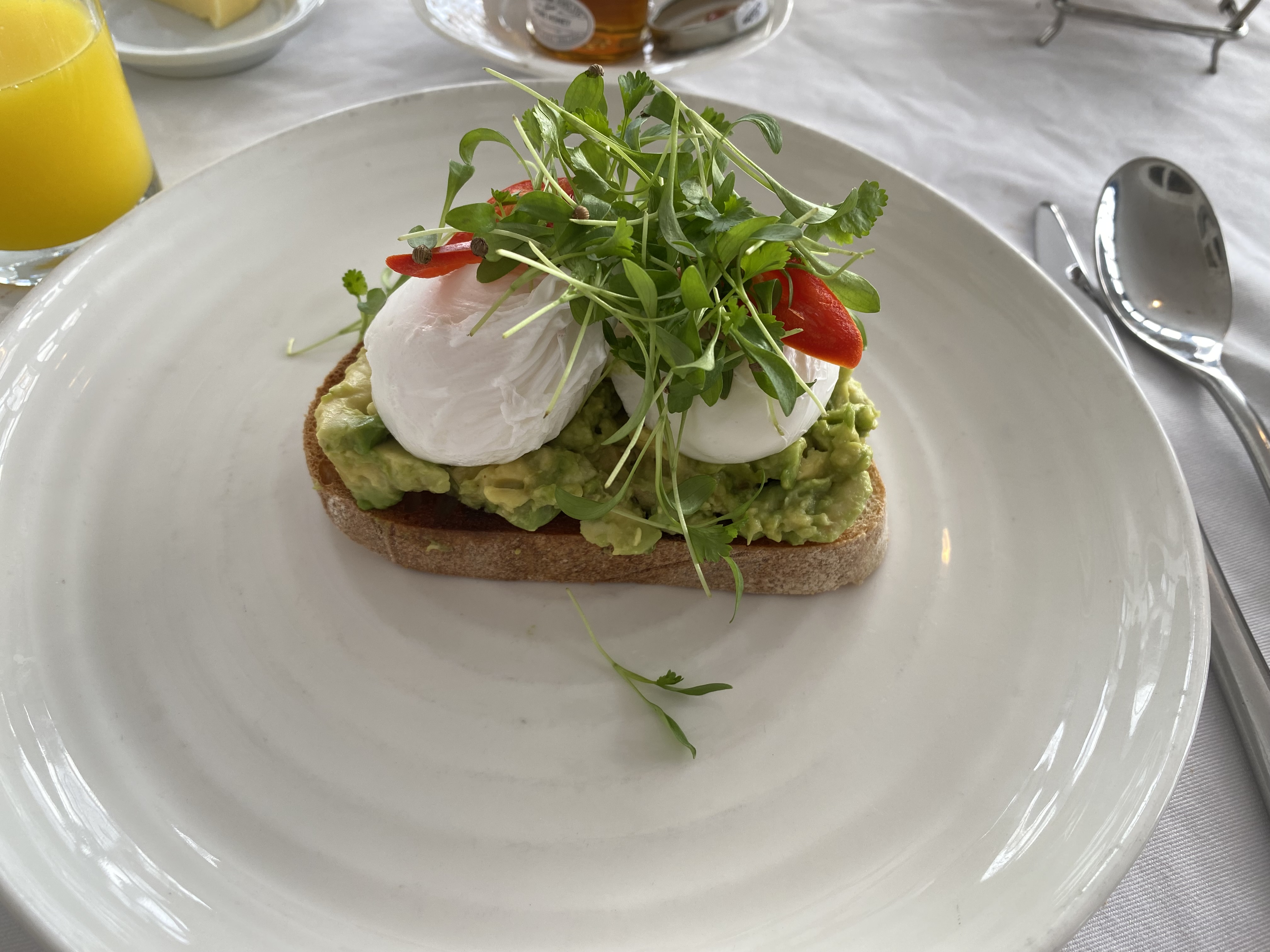 a plate of food on a table