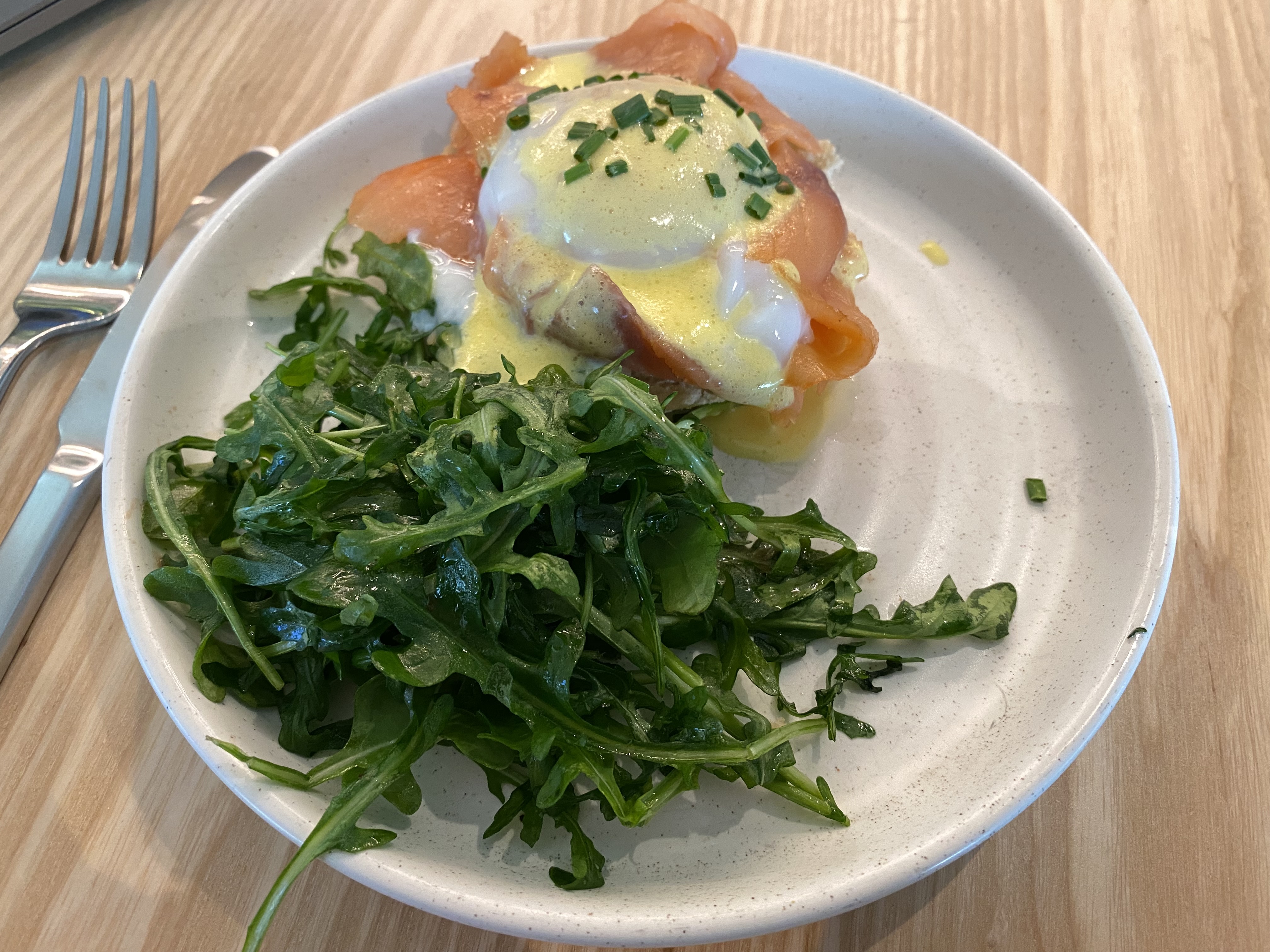 a plate of food on a table