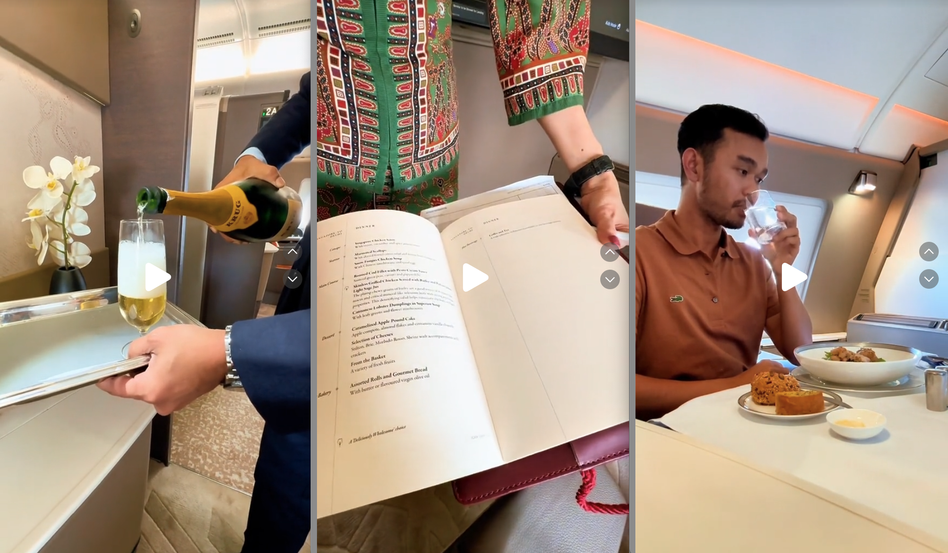 a collage of a man holding a book and a bottle of champagne
