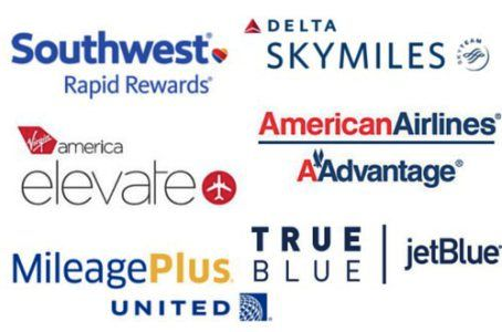 a group of different brands of airline logos