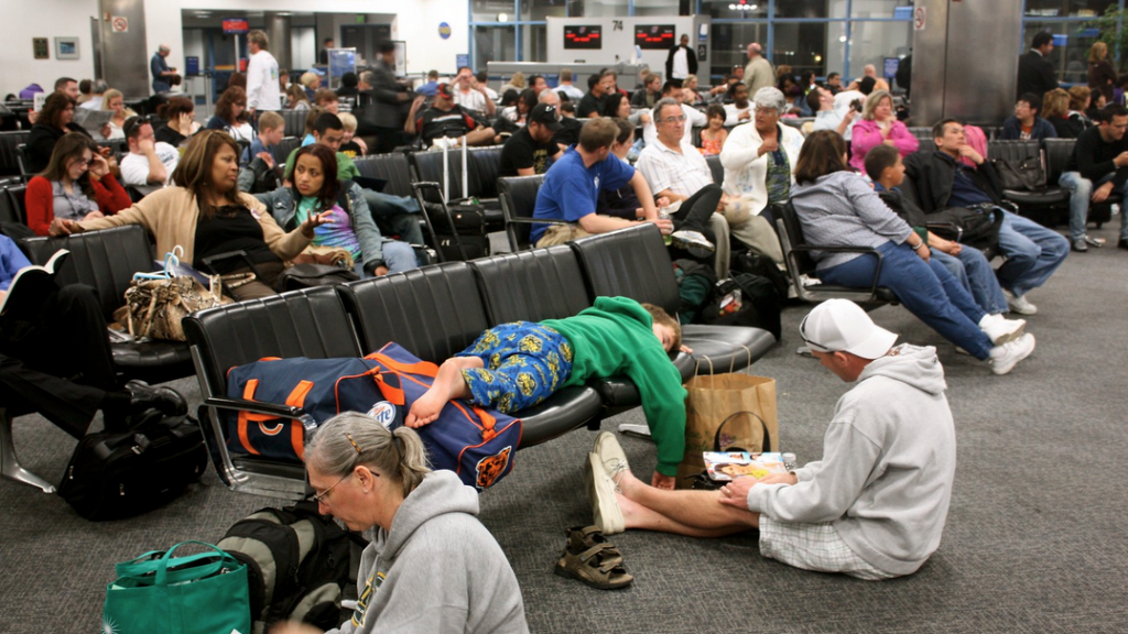 a group of people sitting on the floor