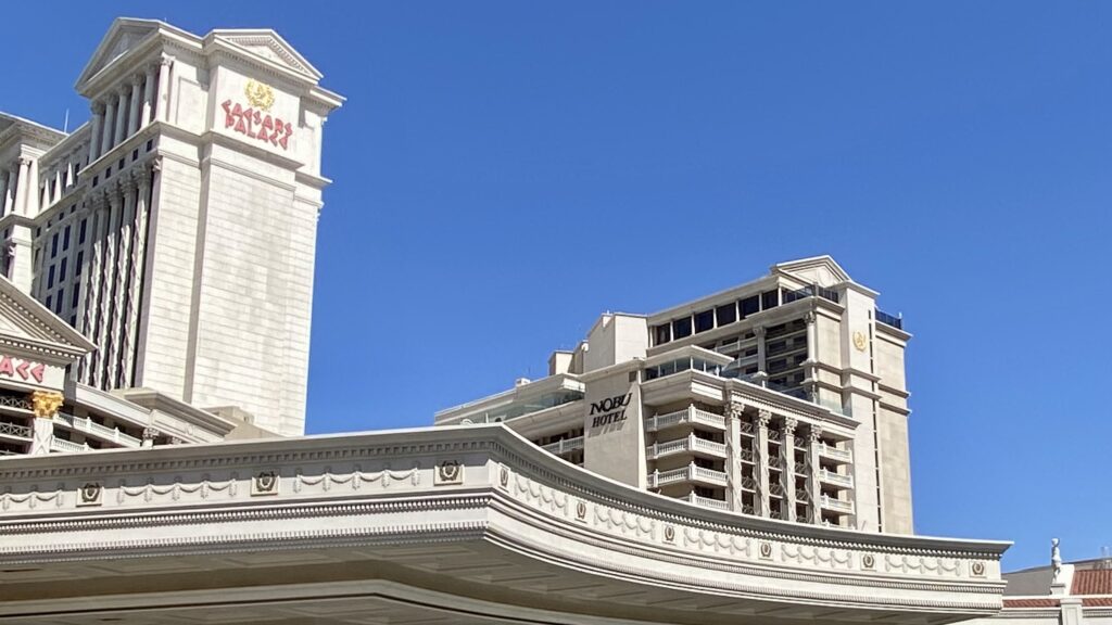 a large white building with a large tower