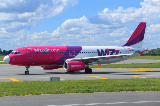 a plane on the runway