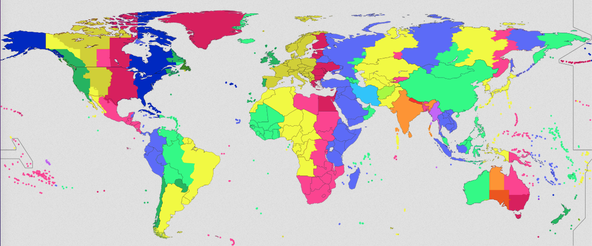 a map of the world