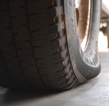 a close up of a tire