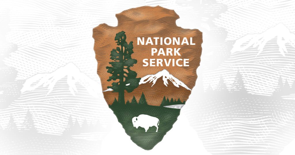 a logo of a national park service